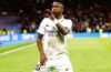 CHAMPIONS LEAGUE KNOCKOUT PLAY-OFFS :  WEDNESDAY – 25/02/2026 (PHOTO – VINICIUS JUNIOR ‘DOES A LITTLE DANCE’ TO CELEBRATE SCORING WINNER FOR REAL MADRID!)