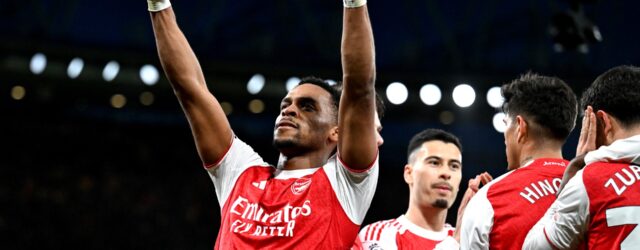 PREMIER LEAGUE : SUNDAY – 01/03/2026  (PHOTO – JURRIEN TIMBER CELEBRATES)