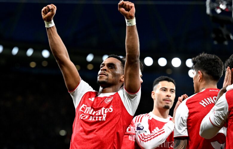 PREMIER LEAGUE : SUNDAY – 01/03/2026  (PHOTO – JURRIEN TIMBER CELEBRATES)