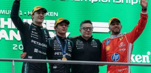 KIMI ANTONELLI WINS THE CHINESE GRAND PRIX 2026, WITH GEORGE RUSSELL SECOND AND LEWIS HAMILTON THIRD!