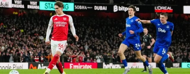 PREMIER LEAGUE : 14/03/2026  (PHOTO – MAX DOWMAN SCORES FOR ARSENAL)