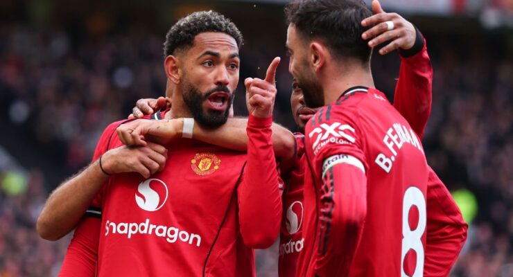 PREMIER LEAGUE :  SUNDAY – 15/03/2026  (PHOTO – ‘ANIMATION’😊BETWEEN BRUNO FERNANDES AND MATHEUS CUNHA)