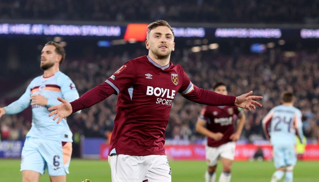 FA CUP FIFTH ROUND : WEST HAM UNITED VS BRENTFORD – 09/03/2026 (PHOTO – JARROD BOWEN CELEBRATES)