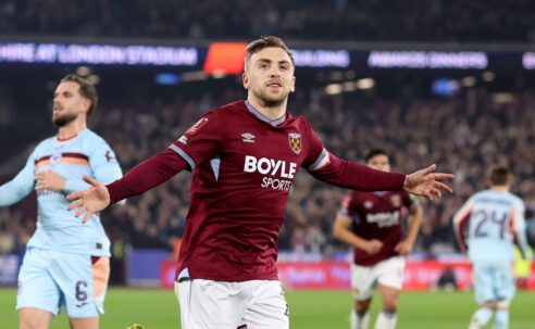 FA CUP FIFTH ROUND : WEST HAM UNITED VS BRENTFORD – 09/03/2026 (PHOTO – JARROD BOWEN CELEBRATES)