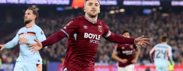 FA CUP FIFTH ROUND : WEST HAM UNITED VS BRENTFORD – 09/03/2026 (PHOTO – JARROD BOWEN CELEBRATES)