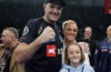 TYSON FURY WINS MATCH AGAINST ARSLANBEK MAKHMUDOV  (PHOTO – TYSON FURY CELEBRATES WITH HIS FAMILY)