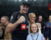 TYSON FURY WINS MATCH AGAINST ARSLANBEK MAKHMUDOV  (PHOTO – TYSON FURY CELEBRATES WITH HIS FAMILY)
