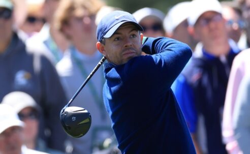 RORY MCILROY ‘TEES OFF’ AT THE MASTERS ON 10/04/2026