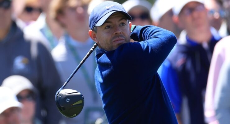 RORY MCILROY ‘TEES OFF’ AT THE MASTERS ON 10/04/2026