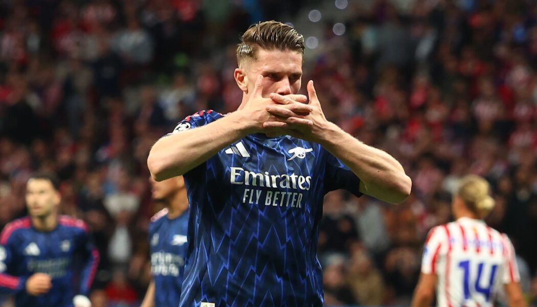 CHAMPIONS LEAGUE SEMI-FINAL : ATLETICO MADRID VS ARSENAL – 29/04/2026 (PHOTO – VIKTOR GYOKERES CELEBRATES)