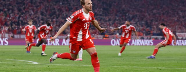 CHAMPIONS LEAGUE QUARTER-FINALS :  WEDNESDAY – 15/04/2026 (PHOTO – HARRY KANE CELEBRATES)