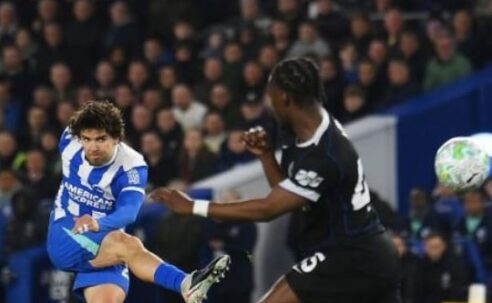 PREMIER LEAGUE : BRIGHTON AND HOVE ALBION VS CHELSEA – 21/04/2026  (PHOTO – FERDI KADIOGLU SCORES FOR BRIGHTON)