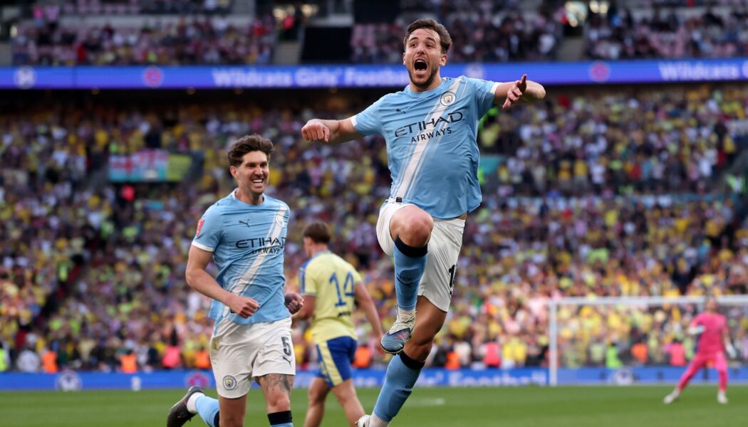 FA CUP SEMI-FINAL : MANCHESTER CITY VS SOUTHAMPTON – 25/04/2026 (PHOTO – NICO GONZALEZ CELEBRATES)