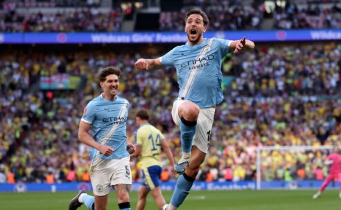 FA CUP SEMI-FINAL : MANCHESTER CITY VS SOUTHAMPTON – 25/04/2026 (PHOTO – NICO GONZALEZ CELEBRATES)