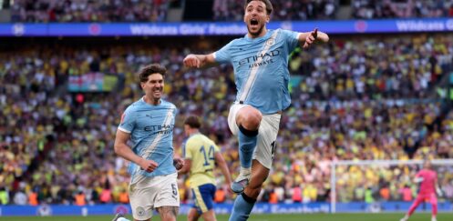 FA CUP SEMI-FINAL : MANCHESTER CITY VS SOUTHAMPTON – 25/04/2026 (PHOTO – NICO GONZALEZ CELEBRATES)