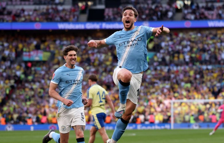 FA CUP SEMI-FINAL : MANCHESTER CITY VS SOUTHAMPTON – 25/04/2026 (PHOTO – NICO GONZALEZ CELEBRATES)