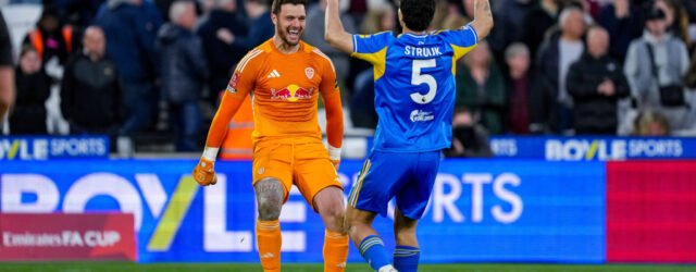 FA CUP QUARTER FINAL : WEST HAM UNITED VS LEEDS UNITED – 05/04/2026 (PHOTO – LUCAS PERRI AND PASCAL STRUIJK CELEBRATE AFTER PENALTY SHOOT-OUT)
