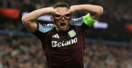 EUROPA LEAGUE SEMI-FINALS : THURSDAY – 07/05/2026 (PHOTO – JOHN MCGINN CELEBRATES SCORING A BRACE FOR ASTON VILLA)
