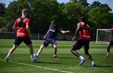 CRYSTAL PALACE TRAIN AHEAD OF THEIR MATCH AGAINST RAYO VALLECANO TONIGHT!