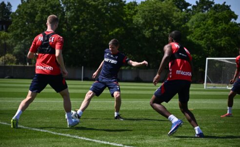 CRYSTAL PALACE TRAIN AHEAD OF THEIR MATCH AGAINST RAYO VALLECANO TONIGHT!