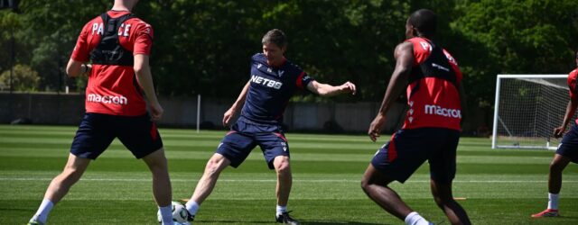 CRYSTAL PALACE TRAIN AHEAD OF THEIR MATCH AGAINST RAYO VALLECANO TONIGHT!