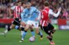 PREMIER LEAGUE : MAN CITY VS BRENTFORD – 09/05/2026 (PHOTO – HAALAND AND MARMOUSH CELEBRATE)
