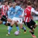 PREMIER LEAGUE : MAN CITY VS BRENTFORD – 09/05/2026 (PHOTO – HAALAND AND MARMOUSH CELEBRATE)