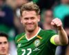 INTERNATIONAL FRIENDLY : REPUBLIC OF IRELAND VS QATAR – 28/05/2026  (PHOTO – NATHAN COLLINS CELEBRATES)