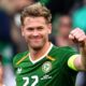 INTERNATIONAL FRIENDLY : REPUBLIC OF IRELAND VS QATAR – 28/05/2026  (PHOTO – NATHAN COLLINS CELEBRATES)
