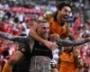 CHAMPION PROMOTION PLAY-OFFS:  HULL CITY VS MIDDLESBROUGH  (PHOTO – OLI MCBURNIE CELEBRATES)