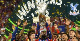 CRYSTAL PALACE MAKE HISTORY IN LEIPZIG WINNING THE UEFA CONFERENCE LEAGUE FINAL TROPHY!