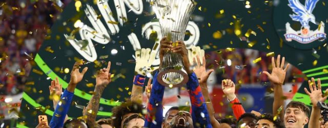 CRYSTAL PALACE MAKE HISTORY IN LEIPZIG WINNING THE UEFA CONFERENCE LEAGUE FINAL TROPHY!