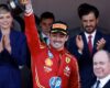 Charles Leclerc Wins The Monaco Grand Prix 2024  (Photo – Charles Leclerc Celebrates On The Podium With Princess Charlene and Prince Albert)