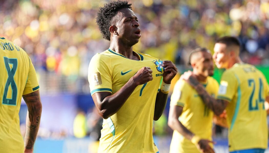 FIFA WORLD CUP :  SATURDAY – 13/06/2026  (PHOTO – VINICIUS JUNIOR CELEBRATES)