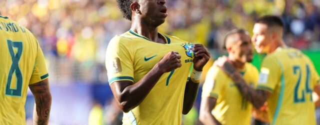 FIFA WORLD CUP :  SATURDAY – 13/06/2026  (PHOTO – VINICIUS JUNIOR CELEBRATES)