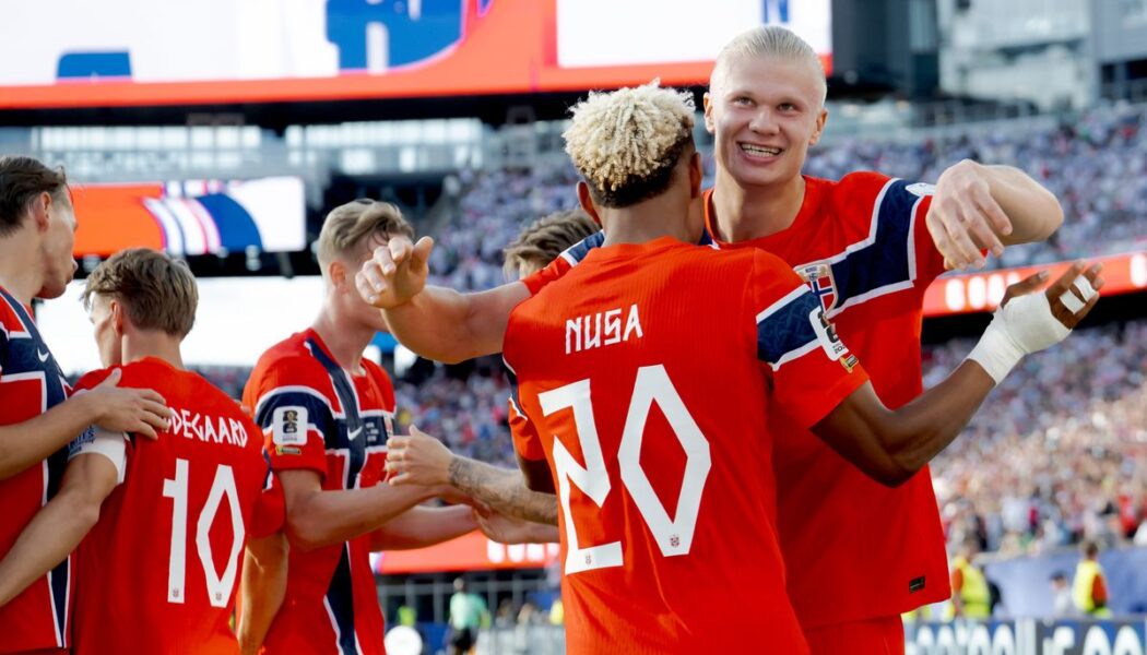 FIFA WORLD CUP : IRAQ VS NORWAY – 16/06/2026  (PHOTO – ERLING HAALAND CELEBRATES)