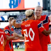 FIFA WORLD CUP : IRAQ VS NORWAY – 16/06/2026  (PHOTO – ERLING HAALAND CELEBRATES)