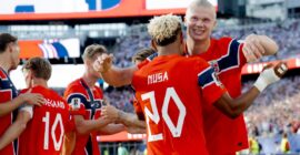 FIFA WORLD CUP : IRAQ VS NORWAY – 16/06/2026  (PHOTO – ERLING HAALAND CELEBRATES)