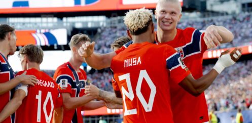 FIFA WORLD CUP : IRAQ VS NORWAY – 16/06/2026  (PHOTO – ERLING HAALAND CELEBRATES)