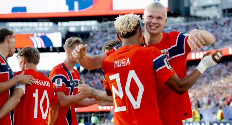 FIFA WORLD CUP : IRAQ VS NORWAY – 16/06/2026  (PHOTO – ERLING HAALAND CELEBRATES)