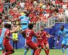 FIFA WORLD CUP : PORTUGAL VS DR CONGO – 17/06/2026  (PHOTO – YOANE WISSA SCORES FOR DR CONGO)