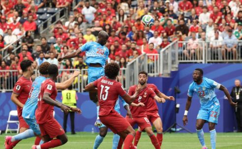 FIFA WORLD CUP : PORTUGAL VS DR CONGO – 17/06/2026  (PHOTO – YOANE WISSA SCORES FOR DR CONGO)