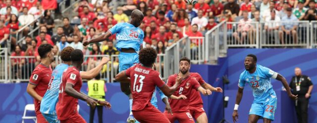 FIFA WORLD CUP : PORTUGAL VS DR CONGO – 17/06/2026  (PHOTO – YOANE WISSA SCORES FOR DR CONGO)
