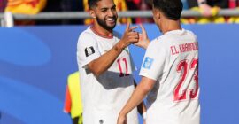 FIFA WORLD CUP 2026 :  SCOTLAND VS MOROCCO – 10/06/2026 (PHOTO – ISMAEL SAIBARI CELEBRATES)