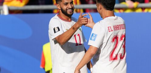 FIFA WORLD CUP 2026 :  SCOTLAND VS MOROCCO – 10/06/2026 (PHOTO – ISMAEL SAIBARI CELEBRATES)