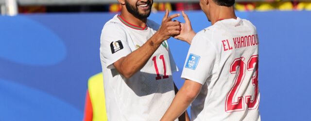 FIFA WORLD CUP 2026 :  SCOTLAND VS MOROCCO – 10/06/2026 (PHOTO – ISMAEL SAIBARI CELEBRATES)