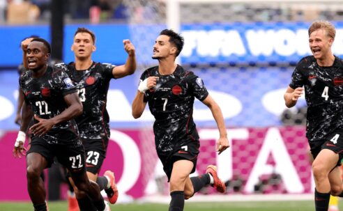 FIFA WORLD CUP 2026 : SOUTH AFRICA VS CANADA – 28/06/2026 (PHOTO – STEPHEN EUSTAQUIO CELEBRATES)