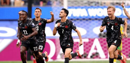FIFA WORLD CUP 2026 : SOUTH AFRICA VS CANADA – 28/06/2026 (PHOTO – STEPHEN EUSTAQUIO CELEBRATES)