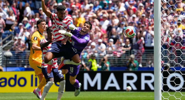 FIFA WORLD CUP 2026 : USA VS MOROCCO – 19/06/2026   (PHOTO – ALEX FREEMAN SCORES FOR THE USA)