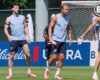 ENGLAND TRAIN AHEAD OF DR CONGO MATCH TONIGHT AT 5.00 P.M.
